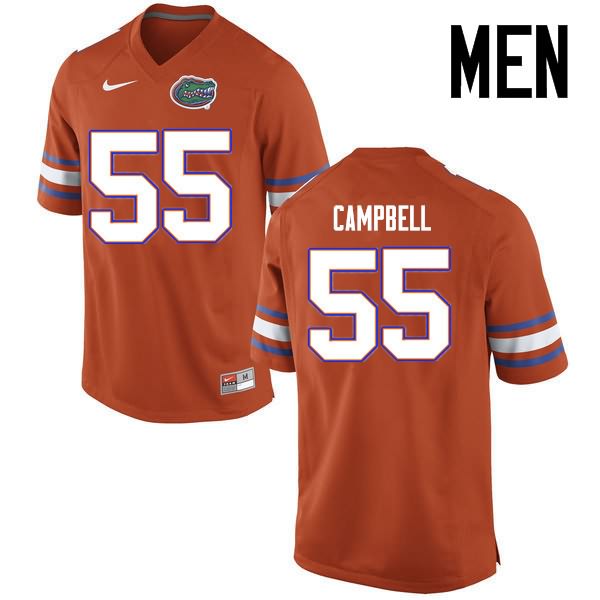 NCAA Florida Gators Kyree Campbell Men's #55 Nike Orange Stitched Authentic College Football Jersey LEO8764GB